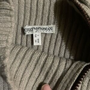 Giorgio Armani Ribbed Knitwear thick sweater